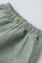 Фото #6 товара Льняные шорты с пуговицей ZARA