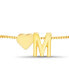 ფოტო #7 პროდუქტის Gold-Tone Letter Initial and Heart Bracelet