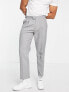 Topman relaxed textured trousers in salt and pepper