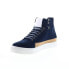 Фото #4 товара English Laundry Highfield ELH2030 Mens Blue Leather Lifestyle Sneakers Shoes 8