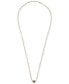 ფოტო #4 პროდუქტის Garnet Heart Cluster Paperclip Link 18" Pendant Necklace (1/4 ct. t.w.) in 14k Gold-Plated Sterling Silver
