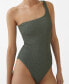 ფოტო #1 პროდუქტის Women's Asymmetrical Textured Swimsuit