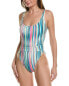 Фото #1 товара Vince Camuto Women's Standard Cut Out One Piece Swimsuit, Multi Size 12