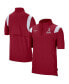 ფოტო #1 პროდუქტის Men's Crimson Alabama Crimson Tide Coach Short Sleeve Quarter-Zip Jacket