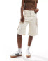 Фото #3 товара ONLY oversized utility cargo short in ecru