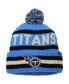 Фото #2 товара Men's '47 Light Blue Tennessee Titans Bering Cuffed Knit Hat with Pom