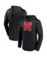 Men's Heather Black Nebraska Huskers Transitional Hoodie T-shirt