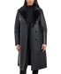 Фото #4 товара Women's Double-Breasted Faux-Shearling Coat