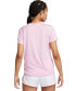 Футболка Nike женская Dri-FIT Pink Rise/pure/heather/white, M - фото #4