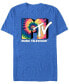 Фото #1 товара MTV Men's Vintage-Like Tie-Dye Logo Short Sleeve T-Shirt