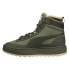 Фото #3 товара Puma Suede Winter Mid Mens Green Casual Boots 380708-03