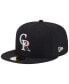 Фото #3 товара Men's Black Colorado Rockies Multi-Color Pack 59FIFTY Fitted Hat