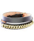 ფოტო #1 პროდუქტის EFFY® Men's Leather Wrap Bracelet in 14k Gold-Plated Sterling Silver