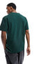 Weekday oversized t-shirt with raised alien print in dark green