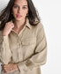 ფოტო #5 პროდუქტის Women's Long-Sleeve Button-Front Blouse