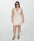 ფოტო #3 პროდუქტის Women's Short Linen Dress