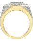 ფოტო #3 პროდუქტის Men's Black & White Diamond Ring (1-1/2 ct. t.w.) in 10k Gold