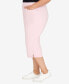 Plus Size Classic Allure Stretch Clamdigger Capri Pant