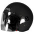 Фото #1 товара Шлем мотоциклетный NZI Ville Open Face в матовом черном цвете