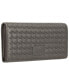 Women's Basket Weave Collection RFID Secure Trifold Wallet