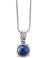 ფოტო #1 პროდუქტის EFFY® Dyed Cultured Freshwater Pearl (12mm) 18" Pendant Necklace in Sterling Silver & 18k Gold Over Silver
