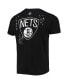 Фото #4 товара Men's Black Brooklyn Nets Confetti T-shirt