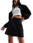 Фото #1 товара Morgan aline mini skirt with hardwear detail in black