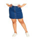 Фото #1 товара Plus Size Island Denim Skirt