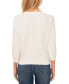 Фото #2 товара Women's Embellished Embroidered 3/4-Sleeve Sweater