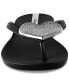 ფოტო #4 პროდუქტის Women's Wave Heart Sparkle Flip-flop Sandals