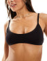 Фото #2 товара Weekday Inez soft scoop bra in black
