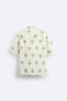 Фото #7 товара Рубашка из ткани с геометрическим принтом ZARA