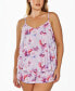Фото #1 товара Пижама женская iCollection Набор топ и шорты с цветочным узором