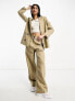 Фото #4 товара AllSaints Petra co-ord linen mix suit trouser in beige