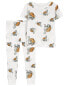 Toddler 2-Piece Turtle 100% Snug Fit Cotton Pajamas 4T