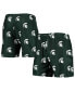 Фото #2 товара Men's Green Michigan State Spartans Flagship Allover Print Jam Shorts