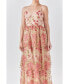 Women's Floral Embroidered Maxi Dress