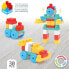 COLOR BUBBLES Police Car With 30 Pieces Construction Game