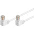 Goobay 96069 - Cat.5e Patch 2x90° weiß 0.50 m - Network - CAT 5e