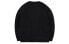 Stylish Embroidered Round Neck Sweatshirt, Model AWDQB40-4, Black