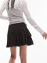 Topshop mini pleated tennis skirt in black