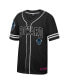 ფოტო #2 პროდუქტის Men's Black Howard Bison Free Spirited Mesh Button-Up Baseball Jersey