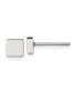 Stainless Steel Polished Square Earrings