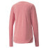 Puma Cloudspun Crew Neck Long Sleeve Athletic T-Shirt Womens Pink Casual Tops 52