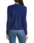 Фото #2 товара Kier + J V-Neck Cashmere Sweater Women's Blue S