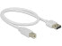 Delock 0.5m - USB2.0-A/USB2.0-B - 0.5 m - USB A - USB B - USB 2.0 - Male/Male - White