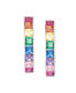 ფოტო #1 პროდუქტის Women's Rainbow Hoop Earrings