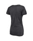 Фото #2 товара Women's Heather Charcoal Chicago White Sox League Leader V-Neck T-shirt