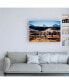 Фото #3 товара Dan Ballard Snowy Corral Canvas Art - 15.5" x 21"