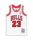 ფოტო #3 პროდუქტის Toddler Boys and Girls Michael Jordan White Chicago Bulls 1997/98 Hardwood Classics Authentic Jersey